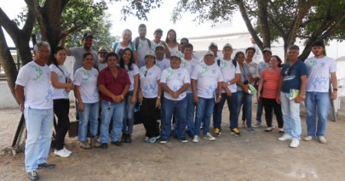 Turma do polo de João Pessoa, em visita à Coopecarne