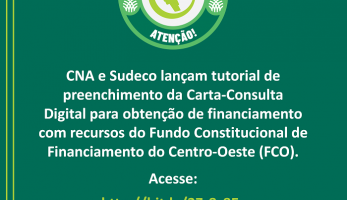 CNA e Sudeco lançam tutorial do Sistema Cartas-Consulta Digitais para acesso a recursos do FCO